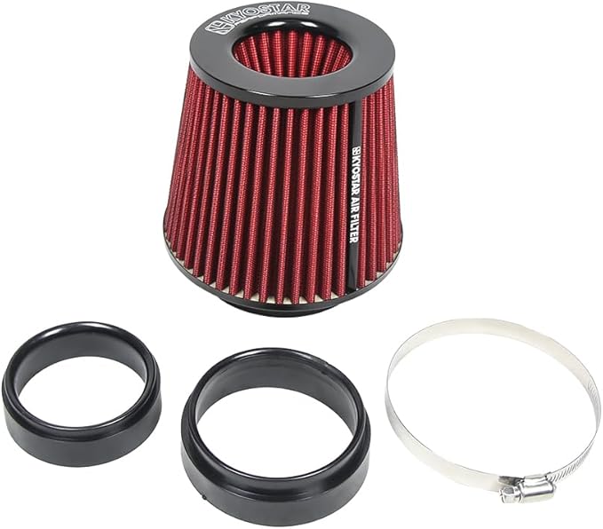 KYOSTAR Universal 3/3.5/4" High-Flow Air Filter, Reusable Cone Cold Air Intake