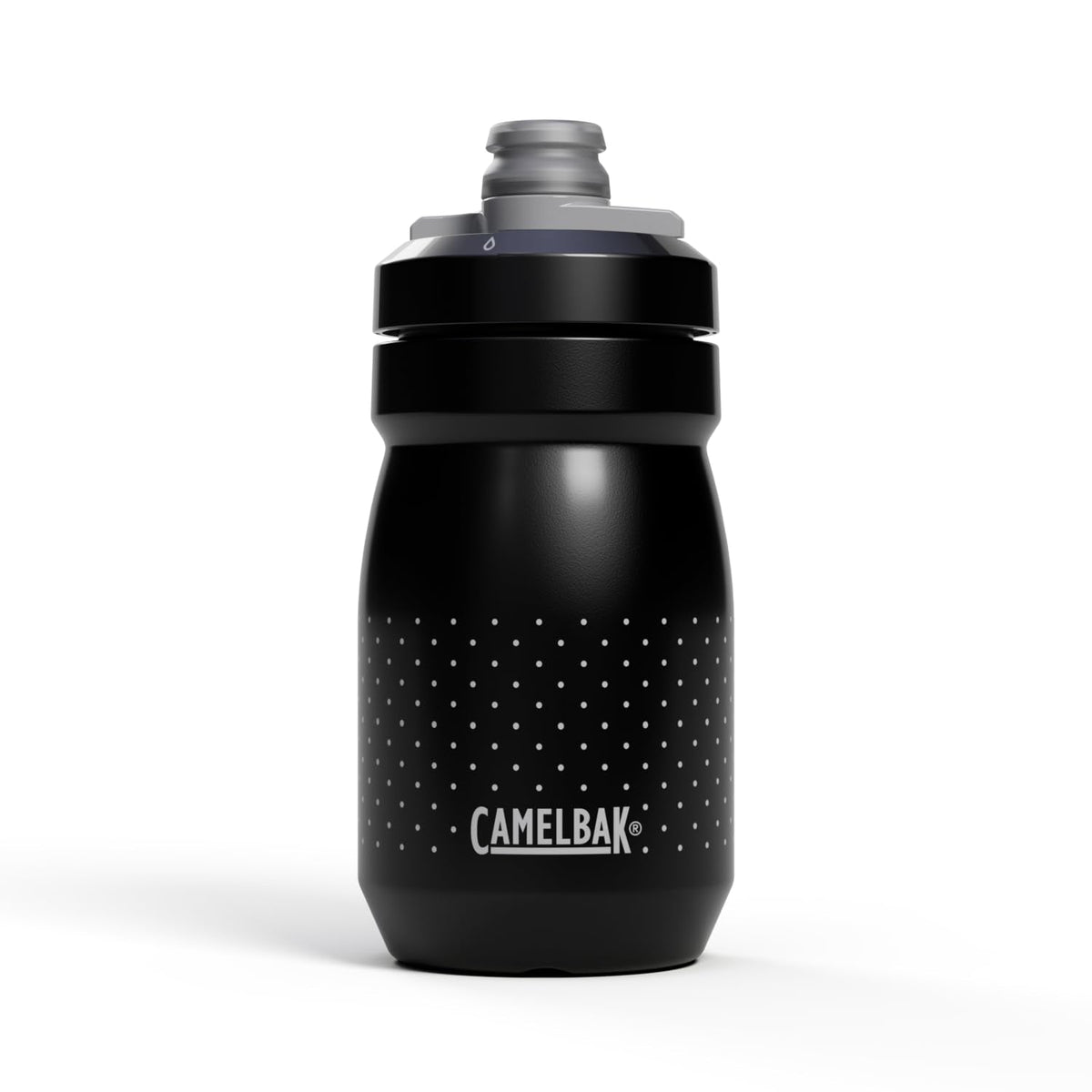 CamelBak Podium Bike Squeeze Water Bottle, Lightweight Design with High Flow Cap for Cycling, 15oz, Black