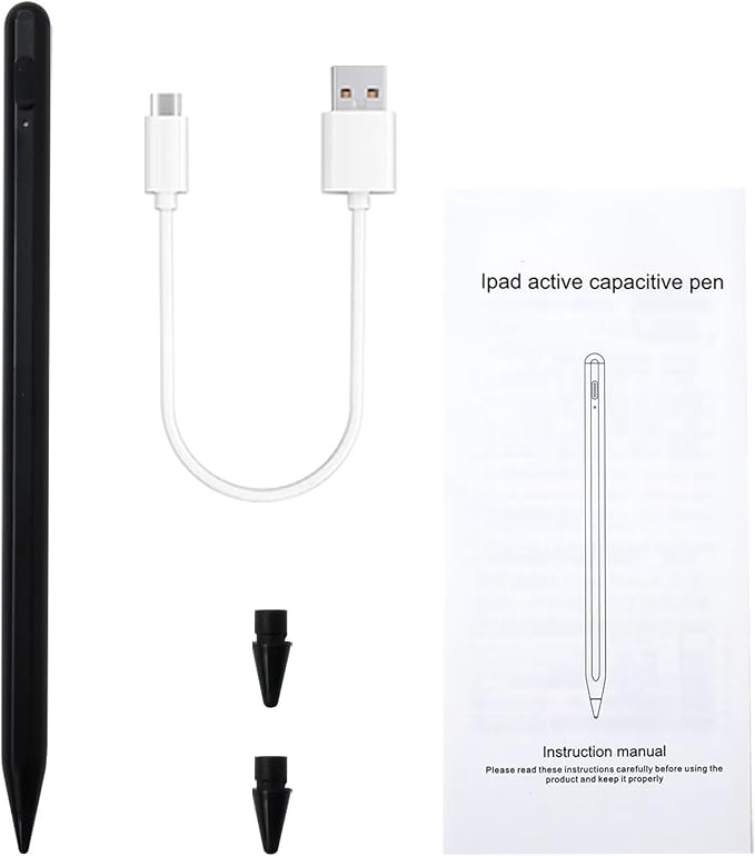 2023 New Touch Screen Stylus Pen Compatible for iPad 2021 9th gen/2020 8th gen/2019 7th gen/2018 6th gen - Black