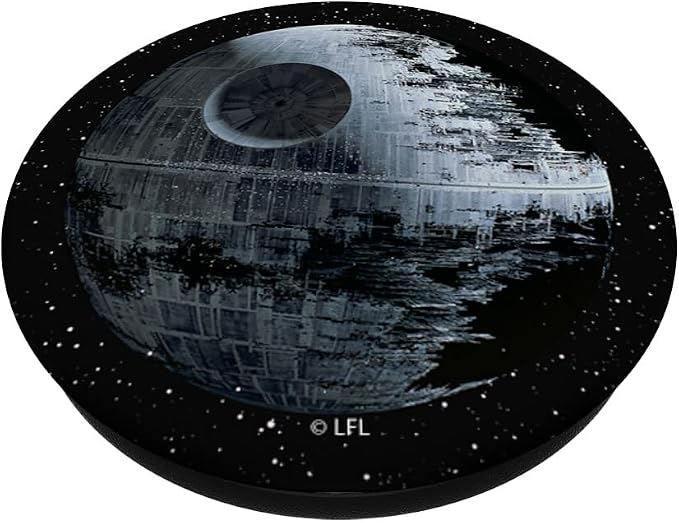 Star Wars Death Star Up Close In The Sky PopSockets Adhesive PopGrip