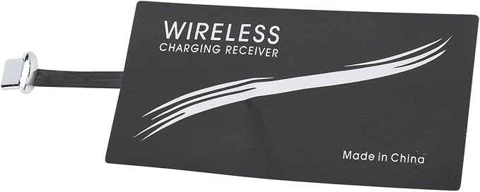 ASHATA 2Pcs Type C QI Charging Receiver Ultra Thin QI Receiver Electromagnetic Induction 1000mA Fast Charging Receiver for All Type C Cell Phones
