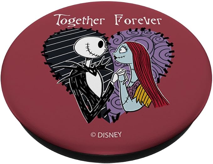 Disney The Nightmare Before Christmas Jack &amp Sally Forever PopSockets PopGrip: Swappable Grip for Phones &amp Tablets