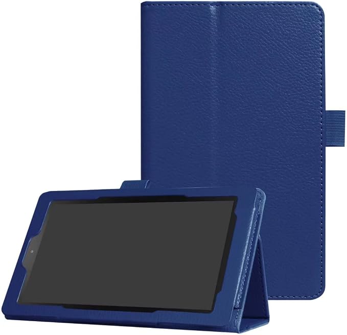 Tablet Cover for Amazon Kindle Fire 7 5th Generation(Model:SV98LN2015 Release)Ultra Slim Folio Stand Lightweight Leather Case for Kindle Fire HD7 5th Gen 7 (Li-Brown)