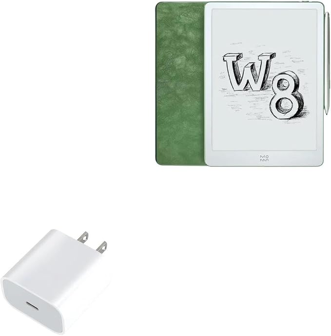 BoxWave Charger Compatible with Xiaomi Moaan W8 - PD GAN miniCube (30W) 30W Tiny PD GAN Type-C Wall Charger - Winter White
