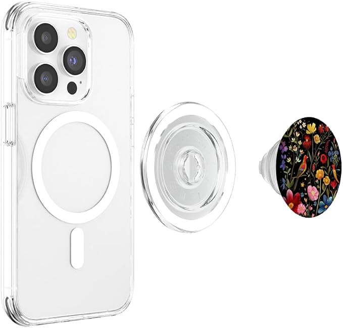 Floral Pattern Flower Lover Bloom Colorful PopSockets PopGrip for MagSafe