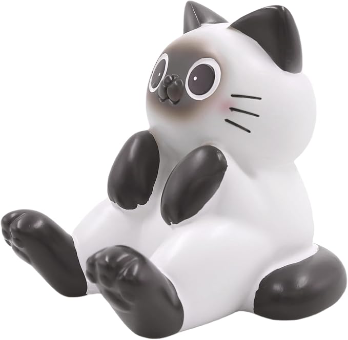 BOLLEY JOSS Desk Cell Phone Holder Stand Pink Sofa with Cute Cat Kitty for Office Free You Hands Home Ornament