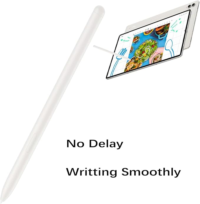 Beige Galaxy Tab S9 Ultra S Pen Replacement for Samsung Galaxy Tab S9 Plus Stylus Pen Replacement withBluetooth + Free 5 Tips for Samsung Galaxy Tab S9 Pen