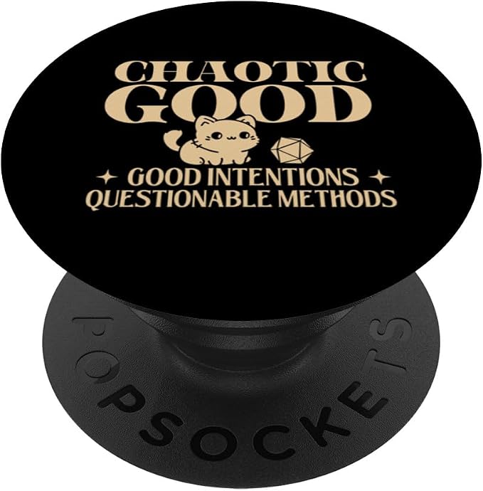 Chaotic Good - RPG Tabletop Games D20 Tabletop PopSockets Adhesive PopGrip