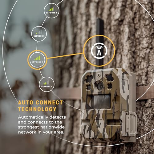 Moultrie Edge Pro Cellular Trail Camera - Auto Connect, Nationwide Coverage, False Trigger Elimination Tech,1080p Video with HD Audio, 100ft Detection Range