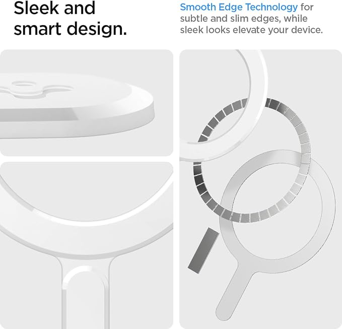 Spigen for MagSafe Ring Plate for Phone Case Wireless Charging Adapter | For iPhone 17/16/15/14/13/12/11 Samsung Galaxy S26/S25/S24/Z Fold/Z Flip 8/7 Google Pixel 10/9 Series &amp More - Black