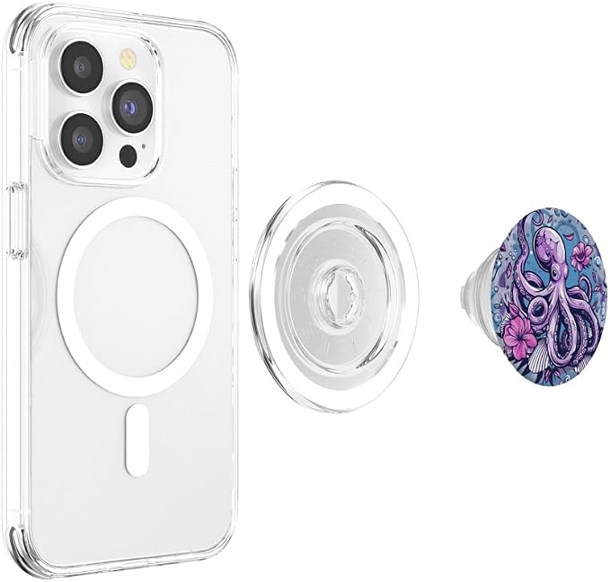 Purple Octopus PopSockets PopGrip for MagSafe