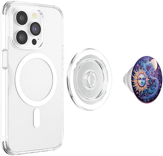 Sun and Moon Lover Astronomy Astrology Stargazer PopSockets PopGrip for MagSafe