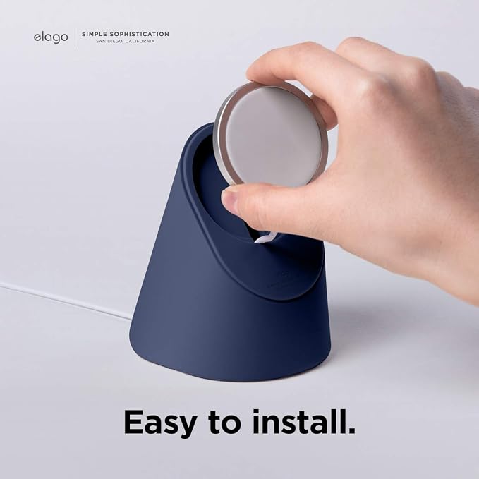 elago MS1 Charging Stand for MagSafe Charger | Premium Silicone Stand for iPhone Series iOS Standby Mode [Charging Cable Not Included] [Black]