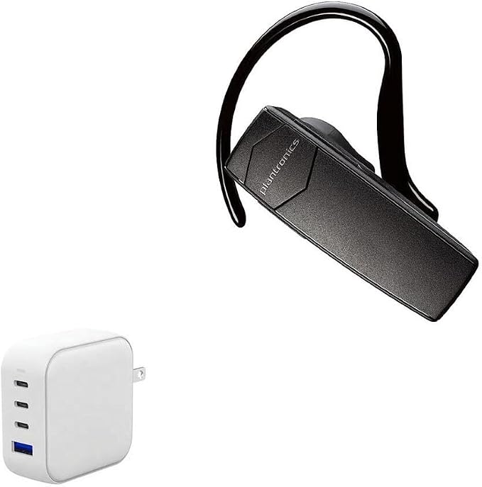 BoxWave Charger Compatible with Plantronics Explorer 55 - PD miniCube (100W) 100W 3 PD Port Wall Charger International - Winter White