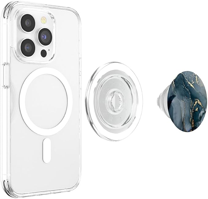 Elegant Turquoise Blue &amp Aqua Ocean Pattern PopSockets PopGrip: Swappable Grip for Phones &amp Tablets
