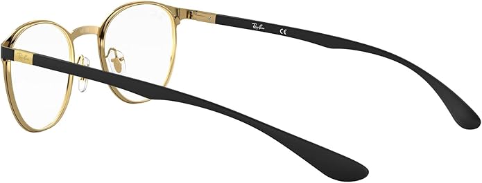 Ray-Ban Unisex Rx6355 Round Prescription Eyeglass Frames