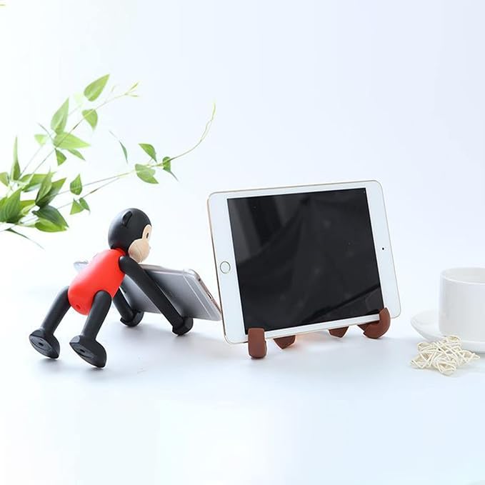 Cute Desk Accessory Funny Desk Decor - Adjustable Phone Holder for Smartphones &amp Tablets (Green)