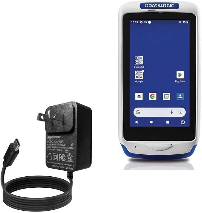 BoxWave Charger Compatible with Datalogic Joya Touch 22 - Wall Charger Direct (15W) Rapid Charge Your Device with Built-in 3ft Cable