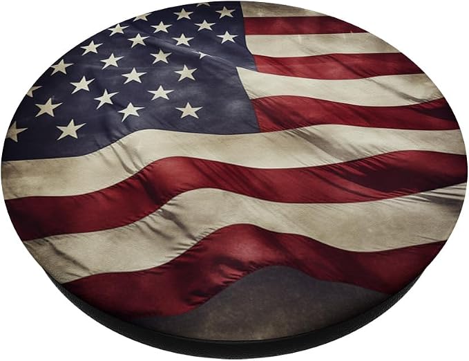 Blue Red White Flag USA PopSockets Adhesive PopGrip