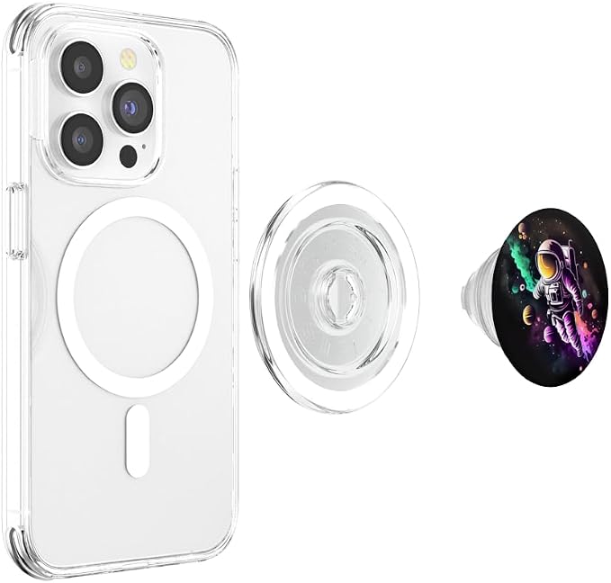 Space Astronaut and the planets PopSockets Adhesive PopGrip
