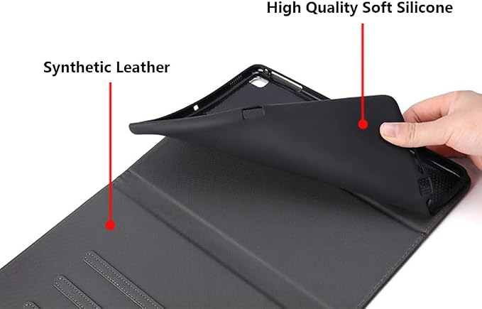 Case for iPad (A16) 11th Generation 11 Inch 2025 iPad 10th Generation 10.9 Inch 2022 Adjustable Stand Auto Wake/Sleep Smart Leather Case African American Black Girl
