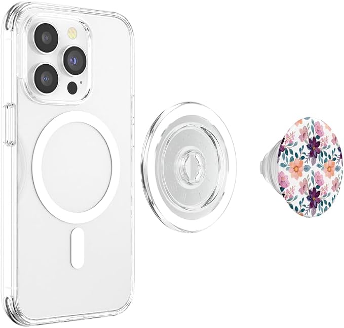 Colorful Watercolor Floral Flower Design PopSockets PopGrip: Swappable Grip for Phones &amp Tablets