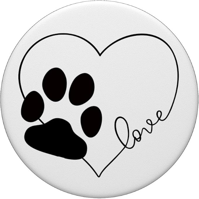 Love Dogs Paw Print PopSockets Adhesive PopGrip
