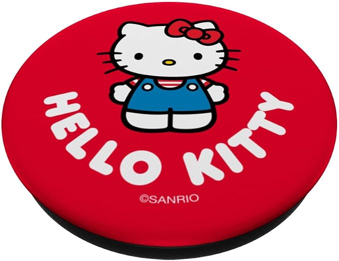 SANRIO Hello Kitty Character PopSocket Adhesive PopGrip for iPhone 11 Black