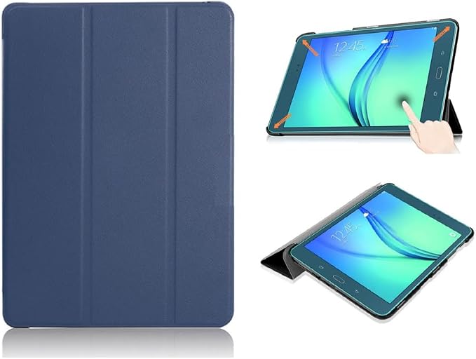 Case for Samsung Galaxy Tab A 8.0 Inch 2015 Release Model SM-T350 /SM-T355 /SM-P350 /SM-P355 Magnetic Closure Lightweight PU Leather (Black Galaxy Tab A 8.0 Inch)