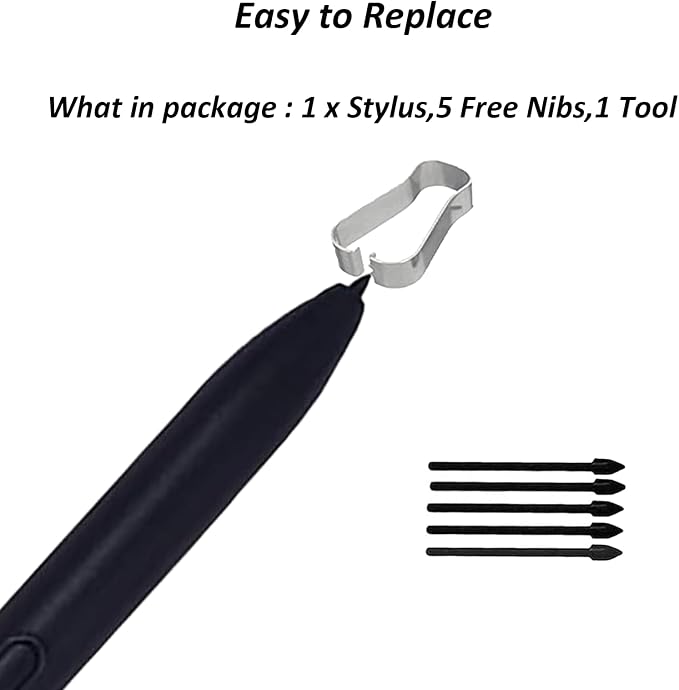 Stylus Pen Replacement for Kindle Scribe Pen Compatible with Kindle Scribe 4096 Levels of Pressure Sensitivity with Magnetic Absorption Function(Black)