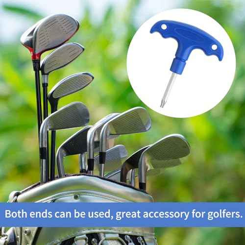 Golf Club Wrenches Tools Golf Torque Wrench Golf Head Adjustment Tool Stainless Steel Golf Club Driver Torque Tool with Plastic Handle, T20, Blue