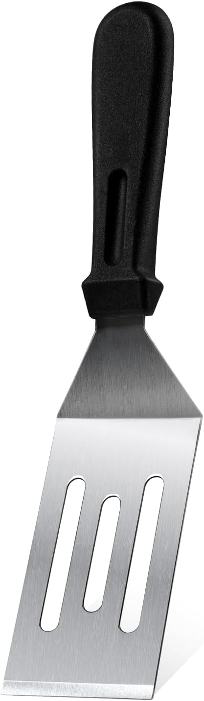 1Pc 9.8in Stainless Steel Spatula Heat Resistant Handle for BBQ Dessert