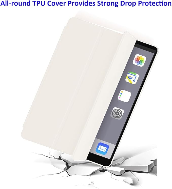 iPad Pro 11 Case 4th/3rd/2nd Gen Black | 2022/2021/2020 Lightweight Smart Folio Trifold Stand Auto Sleep/Wake Soft Silicone Back without Pencil Holder