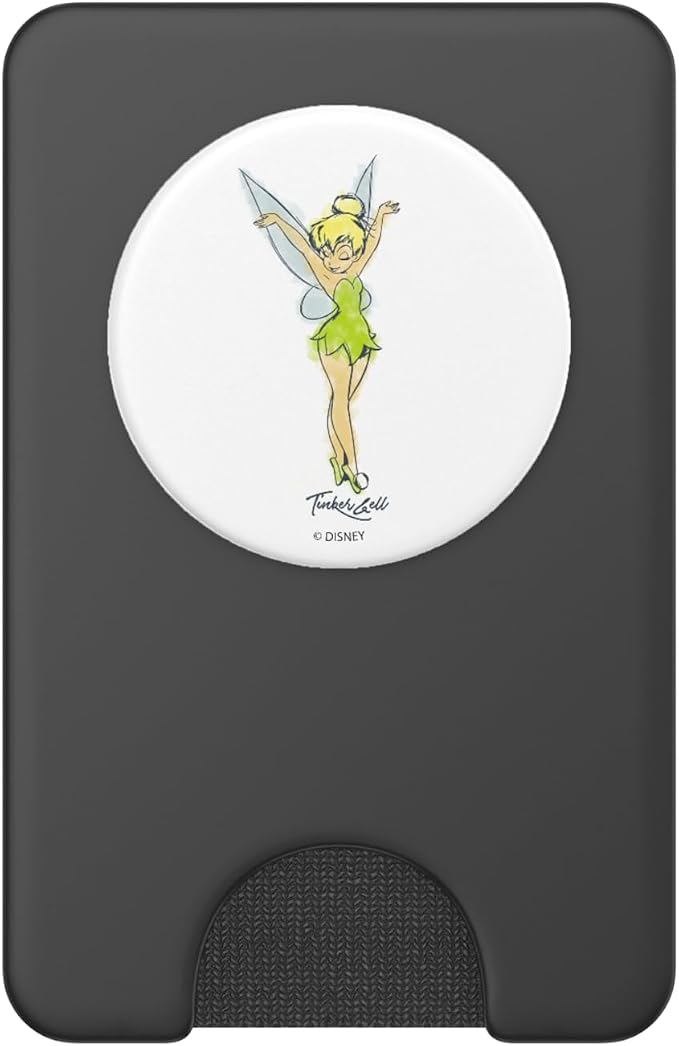 Disney Peter Pan Tinker Bell Watercolor Portrait PopSockets Adhesive PopGrip