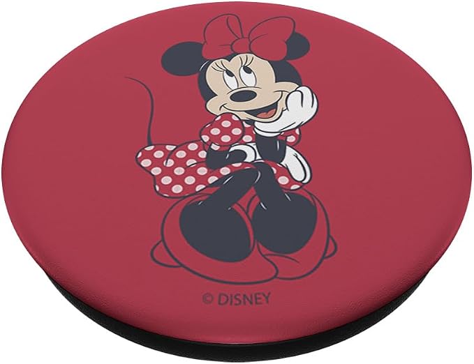 Disney Mickey and Friends Minnie Mouse Red Polka Dot Dress PopSockets Adhesive PopGrip