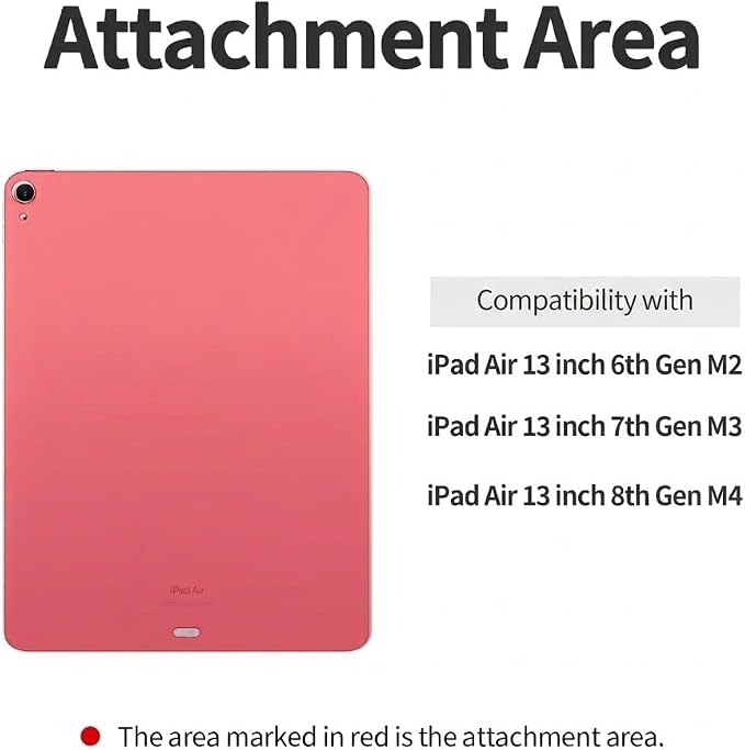 skoko [2 Pack] Transparent Matte Back Protector Compatible with iPad air 13 inch M4 M3 M2 6-7-8th Gen Released in 2024 2025 2026 Easy Installation Matte Clear Skin/Case-Friendly
