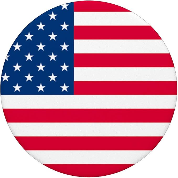 American Flag US USA National Flag Proudly Patriotic PopSockets Swappable PopGrip