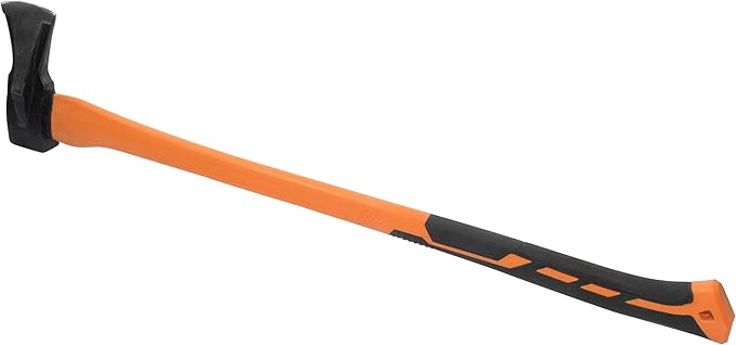 HFS(R) 35" Axe Hatchet with Fiberglass Handle 70.55oz/2000g Head Weight Heat-Treated Blade, Anti-Slip Grip, Perfect for Camping, Hiking, Woodworking