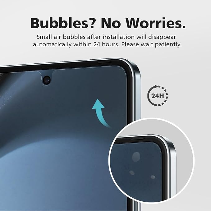 [3+3] for Samsung Galaxy Z Fold 3 Clear TPU+EPU Screen Protector [3 Pack Inside + 3 Pack Front] HD Clarity for Ultimate Protection Self-Healing Easy Installation with Alignment Jig