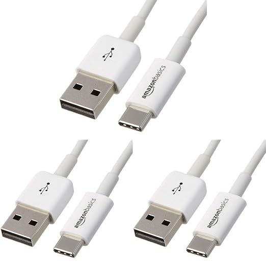 Amazon Basics USB-C to USB-A 2.0 Male Cable - 3 feet (0.9 meters) - Black 24 Pack of 5 120 count total Black