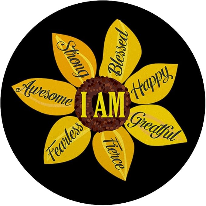 Inspirational Quote Apparel Inspirational Gifts Sunflower PopSockets Adhesive PopGrip