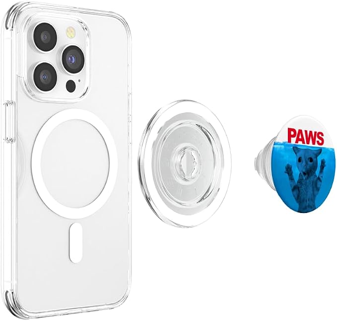 Paws Cat Meme Humor Funny Kitty Lover Funny Cats Dads Mom PopSockets Adhesive PopGrip