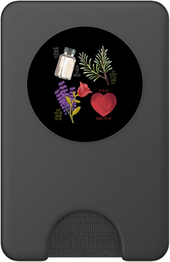 Practical Magic Salt Rosemary Lavender Love Witch Pagan PopSockets Adhesive PopGrip