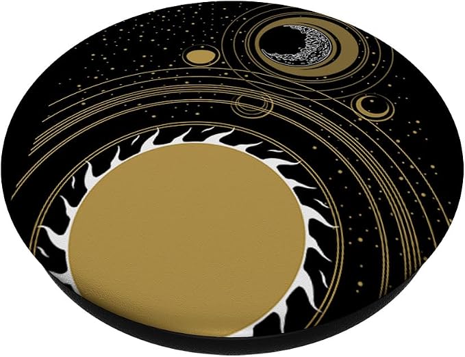 Sun Moon Map Diagram Cool Astrology Zodiac Star Gazer Gift PopSockets Swappable PopGrip