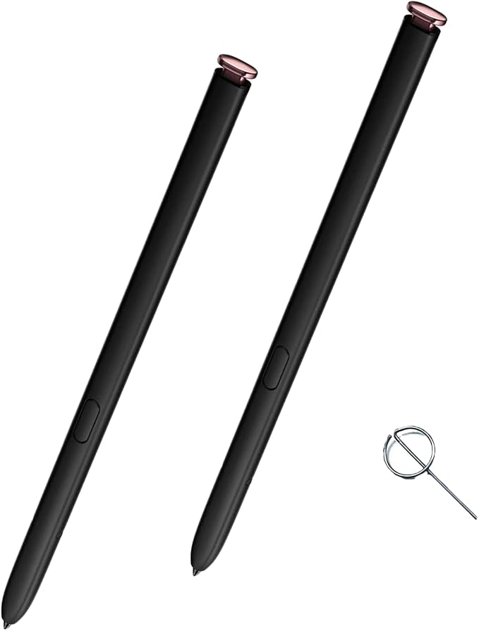 2 Pack Galaxy S22 Ultra S Pen Replacement for Samsung Galaxy S22 Ultra Stylus Pen 5G SM-S908U S22 Ultra S Pen WithoutBluetooth + Eject Pin (Burgundy)