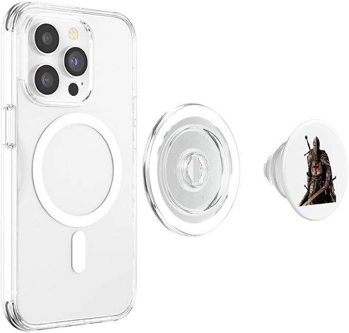 Knight Christian Templar Warrior Of God Crusader Gift PopSockets Adhesive PopGrip
