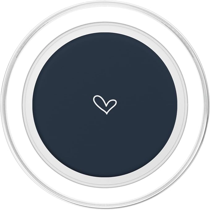 Navy Blue - Simple Cute Elegant Hand Drawn Heart PopSockets PopGrip for MagSafe