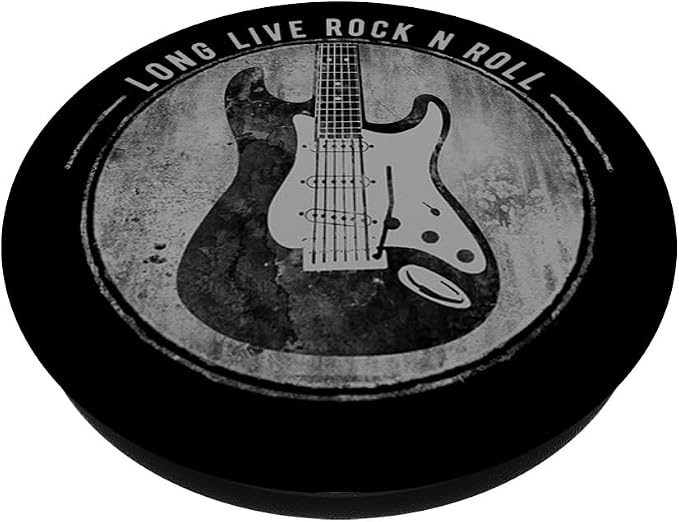 Long Live Rock And Roll Classic Electric Guitar PopSockets Adhesive PopGrip