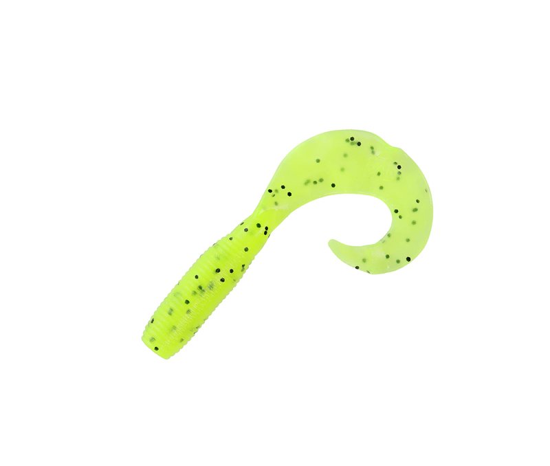 Yamamoto 5" Super GRUB Chartreuse W/Large Black Flake (20 Pack)