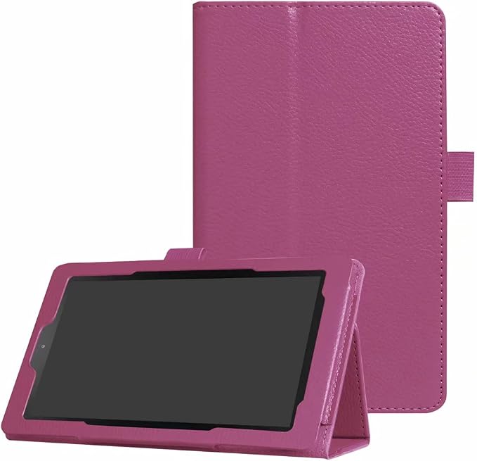 Tablet Cover for Amazon Kindle Fire 7 5th Generation(Model:SV98LN2015 Release)Ultra Slim Folio Stand Lightweight Leather Case for Kindle Fire HD7 5th Gen 7 (Li-Brown)